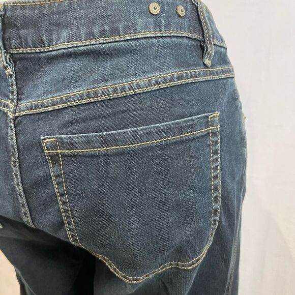 Cabi Zoe Jean dark wash indigo blue low rise flare bootcut jeans size 8R NWT - Picture 3 of 7